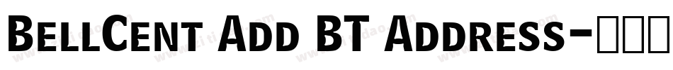 BellCent Add BT Address字体转换